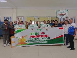 Pererat Hubungan Kemitraan, Laga Persahabatan Tenis Meja PWI Riau dengan SKK Migas dan EMP Meriah